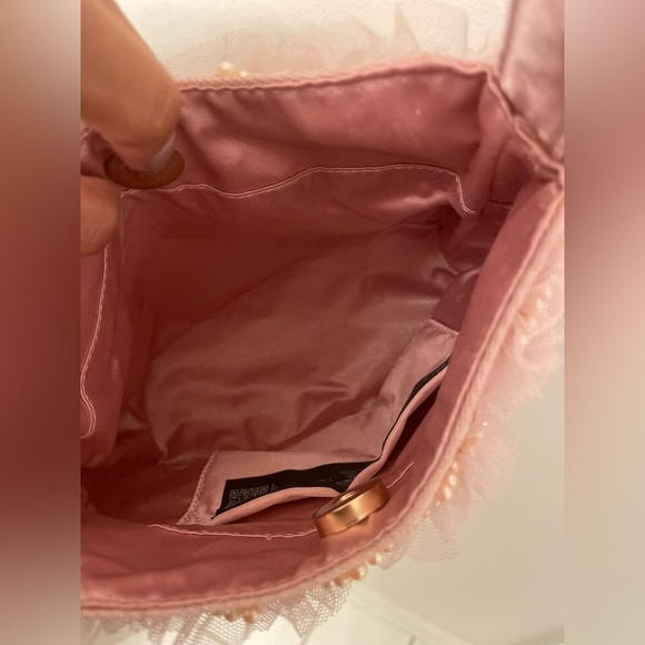 ✨ASOS✨Frill and Pearl Grab Bag in Pink- Great for Vday! - Picture 8 of 9